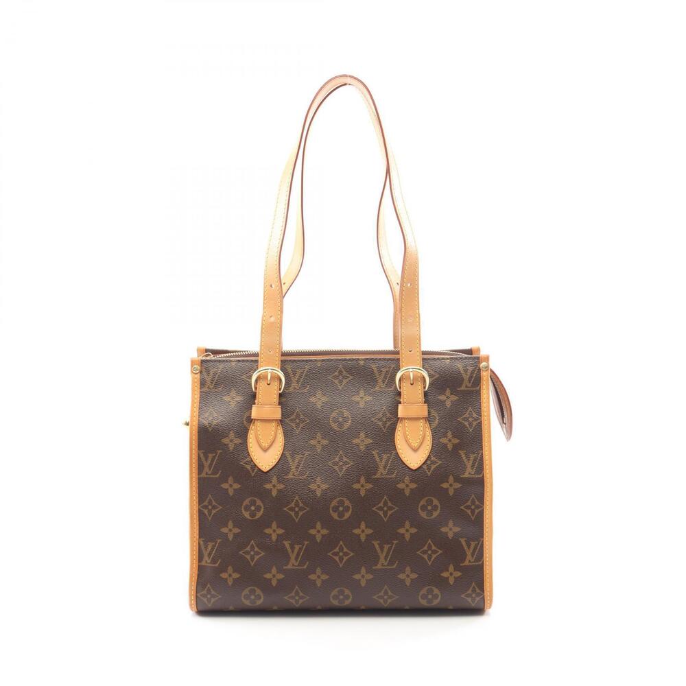 Louis Vuitton Popincourt Tote Bag Canvas Leather Monogram Brown